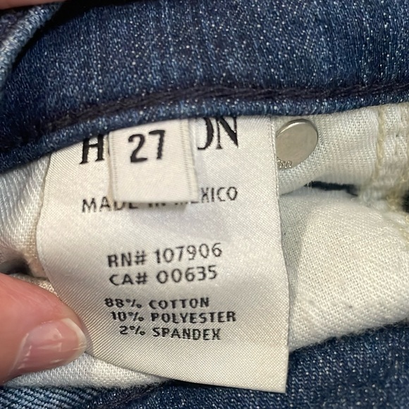 ❤️HUDSON KRISTA distressed blue jeans.  27 - Picture 7 of 8